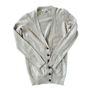 Madewell Women’s Tan Cardigan Long Sleeve Button Down Sweater Size XS